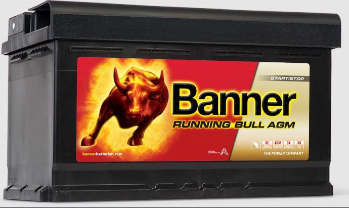 Batterie de démarrage Start & Stop 80/800 Ah/AEN Running Bull AGM