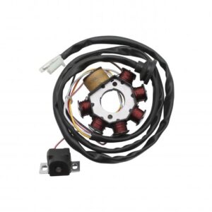 Stator allumage adapt - Mbk 50 Booster 1996 à 2003, Ovetto, Nitro / Yamaha 50 Bws, Neos , Aerox (6 poles) (Oem : 3KJ855600000)