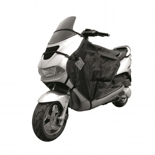 Tablier couvre jambe Tucano - Peugeot 50, 125 Elystar, Elyseo (r031-n) (termoscud) (systeme anti-flottement sgas)