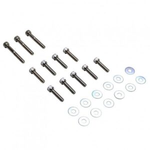 Vis de carter replay acier - Mbk 50 Booster, Ovetto, nitro / Yamaha 50 Bws chrome 6x25/40/45 (kit de 12)