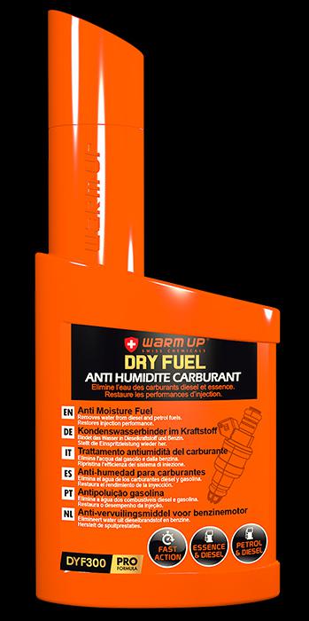 Anti-humidité et dispersant d'eau pour carburants diesel et essence 300ml